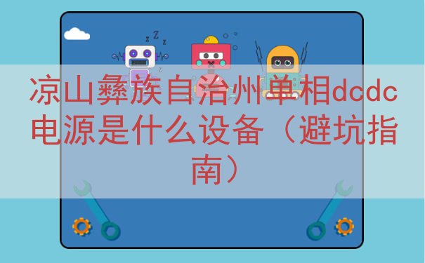 凉山彝族自治州单相dcdc电源是什么设备（避坑指南）